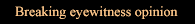 breaking eyewitness opinion